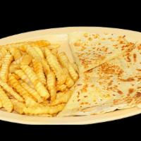 Quesadilla · Your choice of corn or flour tortilla stuffed with cheese and your choice of meat served wit...