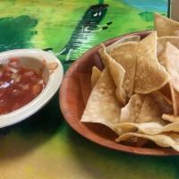 Chips And Salsa · 2oz of chips and 4 oz of pice de gallo salsa