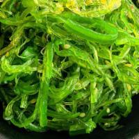 Seaweed Salad · Seasoned seaweed salad.