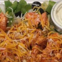 Buffalo Chicken · Diced grilled chicken tossed in buffalo sauce.