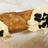 Cannoli · Hard cannoli shell, covered in chocolate, stuffed with sweeten mascarpone and ricotta your c...
