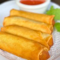 Spring Roll · vegetable and deep fried, 4 pieces