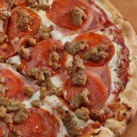 Meat Binge - 10 Inch* · Pizza sauce, Mozzarella cheese, pepperoni, sausage, and ham - 10 inch