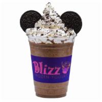 Oreo Cookie Milkshake · 16 oz. Made with our premium frozen yogurt and finished with whipped cream.