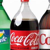 Soda 2 Liter · 2 Liter bottle of soda, Coke, Diet Coke or Sprite