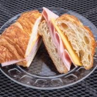 Ham And Cheese Croissant · Croissant with ham and cheddar cheese.