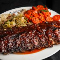 Baby Back Pork Ribs · Comes with your choice of two sides.