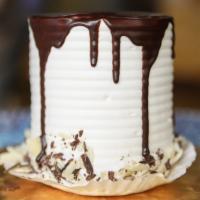 Marble Minicake (Serving 3-4) · Marble/choc mousse/ganache topping.