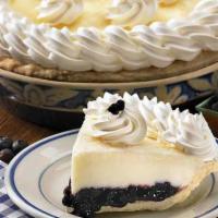 Double Cream Blueberry Slice · Creamy vanilla custard and sour cream top a bed of savory blueberries, enhanced with flavorf...