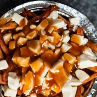 Poutine · One,180 calories. Brew City fries with fried cheese curds and beef gravy.