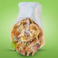 Chicken Shawarma Pita · Served with 7” Greek pita, hot sauce, garlic sauce, lettuce, and onion.
Chicken pita will to...