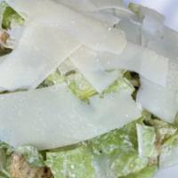 Cesar Salad · Romaine lettuce, parmesan cheese and croutons with classic Caesar dressing.