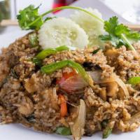 Thai Basil Fried Rice · Wok fried with egg, onion, bell. peppers and sweet Thai basil