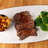 Santa Maria Tri-Tip Steak Platter · Natural Fries-Fresh Vegetable- Spicy Sweet BBQ Sauce