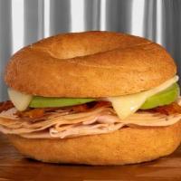 Turkey Avocado (Hot) · Thinly sliced oven roasted turkey breast served with crispy bacon and fresh avocado slices, ...