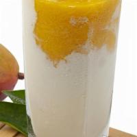 Mango Zen · Our fresh mango smoothie served with our signature house zen cheese foam. 600ml / 20oz.