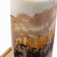 Taro Sugar · Our house sweet milk, brown sugar reduction, and fresh taro paste.  Served with Katsubō ’s l...