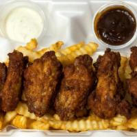 6 Pc. Chicken Wings & Fries · 