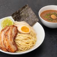 Tsukemen - Dippin' Noodles · Choice of pork, chicken, tofu. Tokyo style, creamy pork and fish broth, bean sprouts, lime, ...