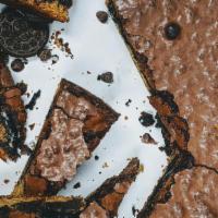 Slutty Brownie · | LAYERS | Chocolate brownie + Oreos
| BASE | Chocolate chip cookie

|| ALLERGENS || WHEAT, ...