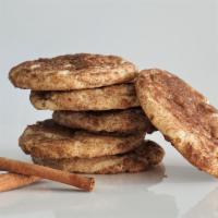 Snickerdoodle Cookie · | ADDITIONS | Cinnamon sugar
| BASE | Sugar cookie 

|| ALLERGENS || WHEAT, EGGS, MILK, SOY