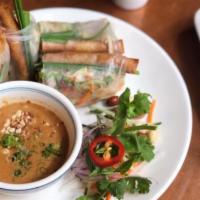 Goi Cuon · Fresh spring roll with shrimp and pork, dipping sauce.