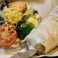 Chicken Wrap · Grilled or fried chicken breast, mozzarella, house dressing wrapped in a flour tortilla.
