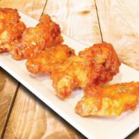 Jumbo Chicken Wings (6) Hot Buffalo · chicken wings are fresh so please allow minimum of 20 minutes.