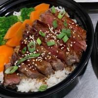 Steak Teriyaki Bowl · Specify how you like your meat cooked.