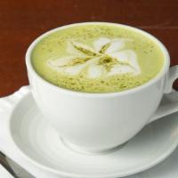 Naked Matcha Latte · organic matcha, organic almond milk, a hint of honey