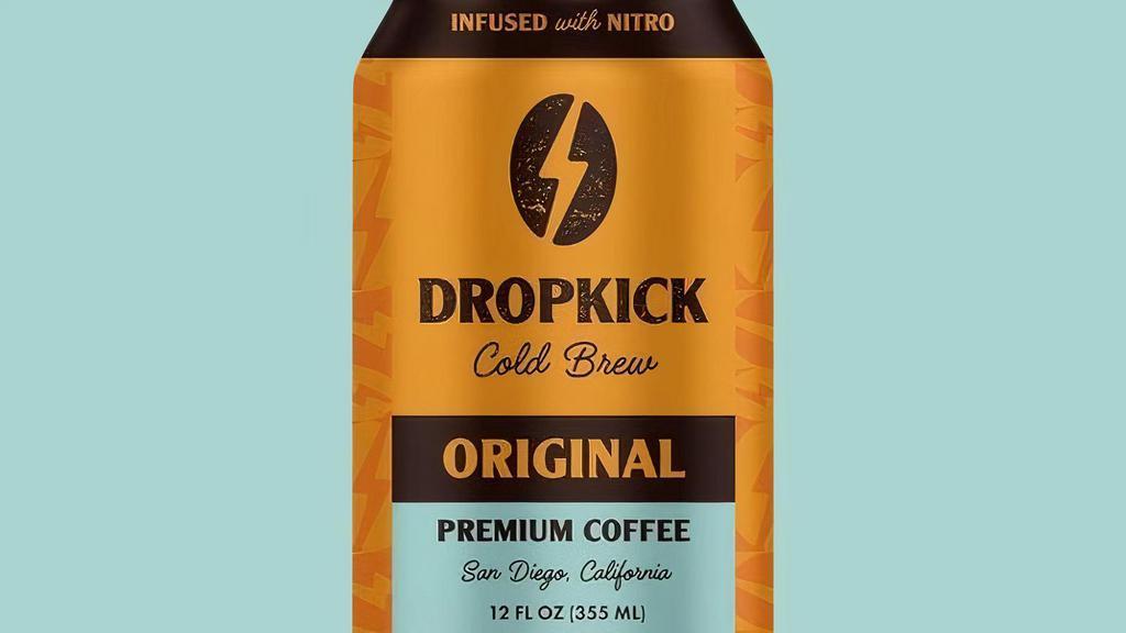 Dropkick Original Cold Brew · Smooth & creamy nitro cold brew coffee, 12oz can