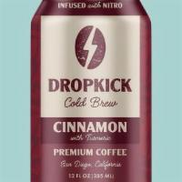 Dropkick Cinnamon Turmeric Cold Brew · Smooth & creamy nitro cold brew coffee, 12oz can