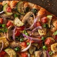 Gourmet Veggie Pizza
 · An upscale veggie creation. Artichoke hearts, zucchini, spinach, mushrooms, tomatoes, garlic...