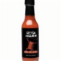 Little Hellion Red · Spice up your life with our NEW house-made and bottled hot sauces!  Our Hotter than Hellion ...