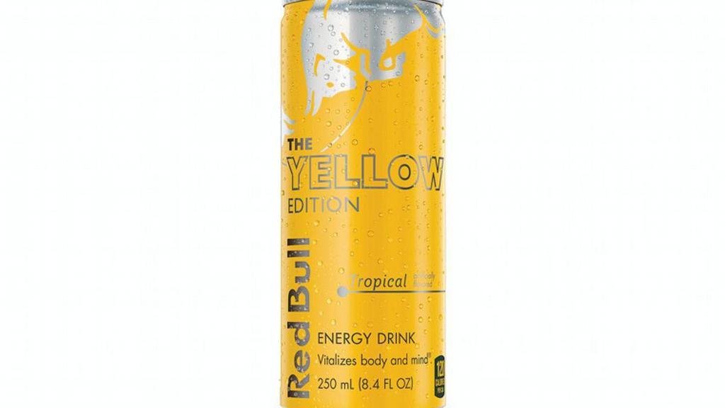 Yellow Red Bull Can · 