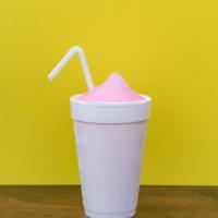 Frozen Lemonade 12 Oz. · Frozen pink lemonade slushy.