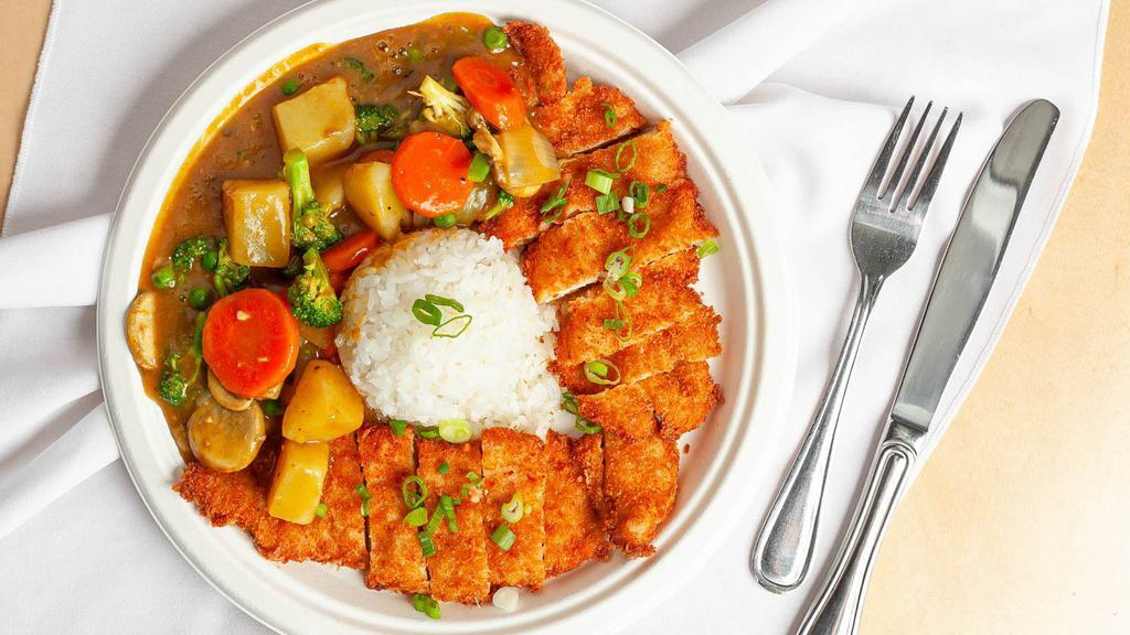 Chicken Katsu & Curry Rice Combo · Most popular. Chicken Katsu and Japanese curry rice on one plate! One of our most popular items.