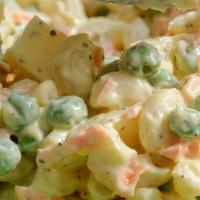 Potato-Mac Salad · Hawaiian-style potato mac salad.