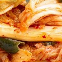 Kimchee Side · Korean spicy pickled cabbage.