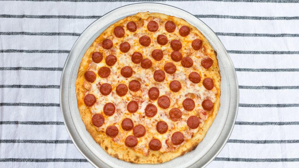 Pepperoni Pizza 14 Inch · Pepperoni Pizza made with all homemade ingredients