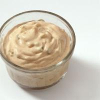 Small Greek Island Sauce · Mustard based created for french fry dipping or add to your favorite item.