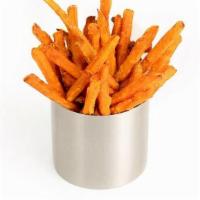 (Um) Sweet Potato Fries · Seasoned with our Umami spice and served with your choice of one sauce