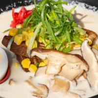 White Ramen · Original pork broth, shiitake mushroom, green onion, boiled egg, bean sprout, kizami ginger,...