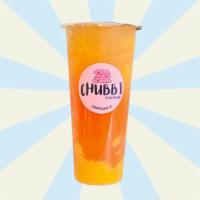 Just Peachy Fruitea · Fresh peach puree with a sweet combination of strawberry and peach green tea.