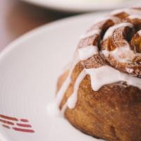 Roll Over Cinnamon Lover · our signature cinnamon roll with sugar glaze, baked to order