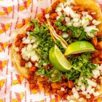 Street Mini Tacos · any meat  w onion and cilantro
carne asada
carnitas 
adobada
pollo asado
lengua
cabeza