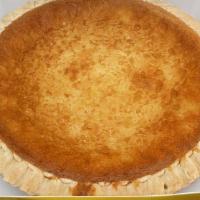 Eggpie · Pastry crust filled with creamy egg custard.