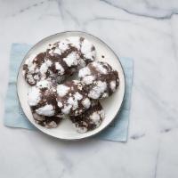 Chocolate Crinkles · Soft, devil's food-like cake-y cookies rolled in powdered sugar.