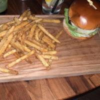 Wagyu Gold Burger · Australian wagyu patty burger combine with shredded cheese, thousand island dressing, anahei...