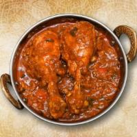 Fiery Chettinad Chicken   · A fiery chicken recipe with chicken pieces marinated in ginger, garlic, cumin, fennel, peppe...
